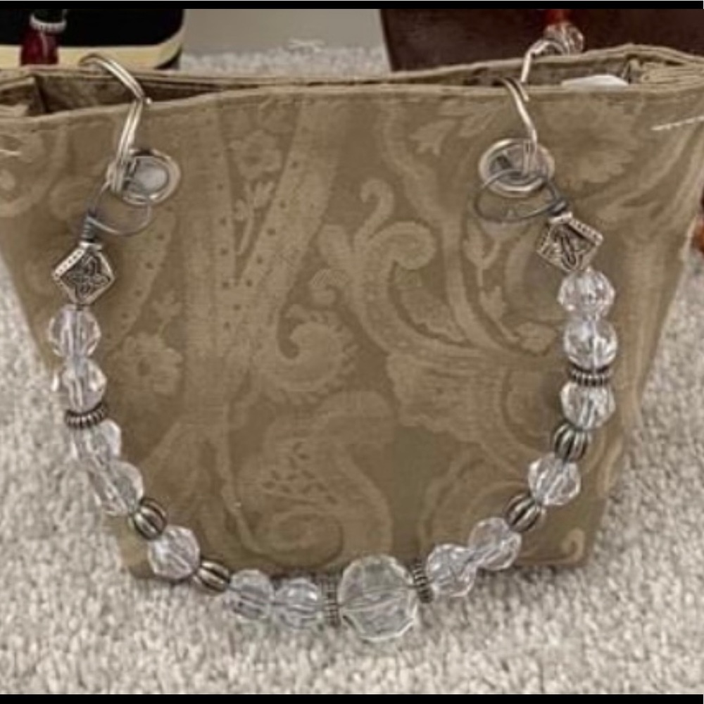 💼 Beaded Handle Purse / Tote ~ Brand New